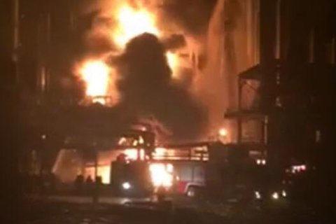 抚顺一化工厂爆炸起火